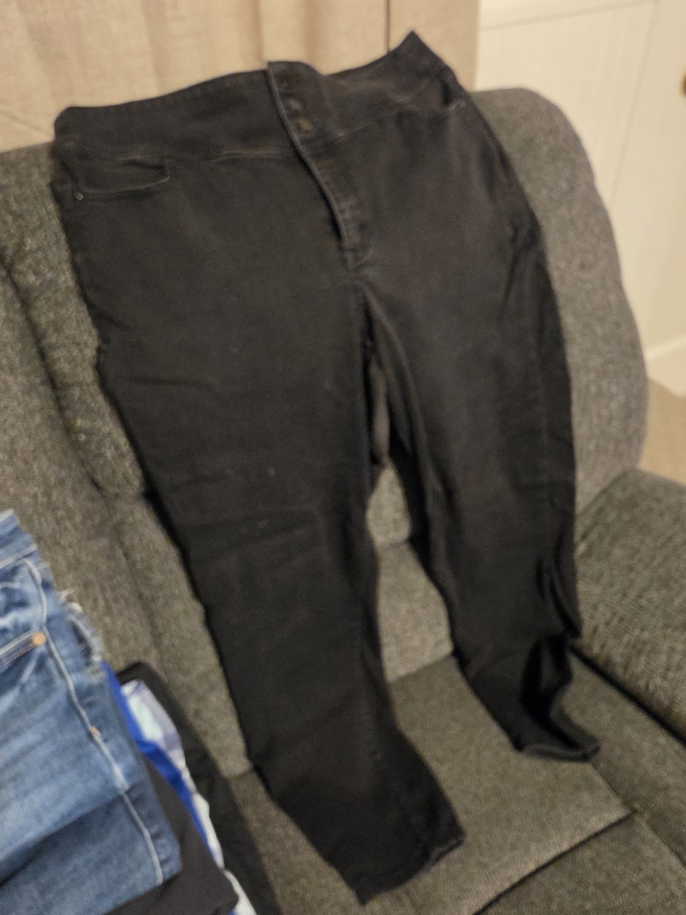 Lane Bryant Black Skinny Jeans - High Rise Stretch